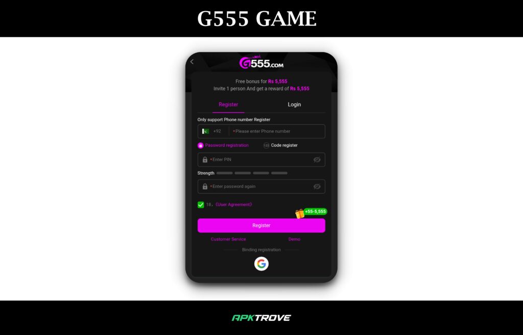 g555 game